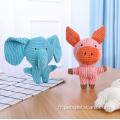 Éléphant cochon en forme de lapin en peluche chien grinçant en peluche